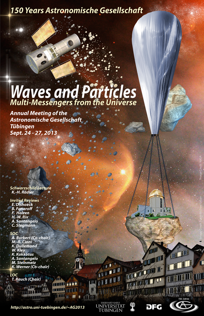 Fall Meeting of the Astronomische Gesellschaft 2013 "Waves and Particles: Multi-Messengers from the Universe"